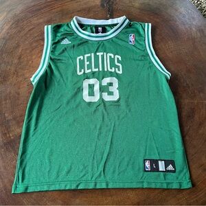 NBA Adidas Basketball Boston Celtics Jersey Green #3 Youth Kids Boys Size Large